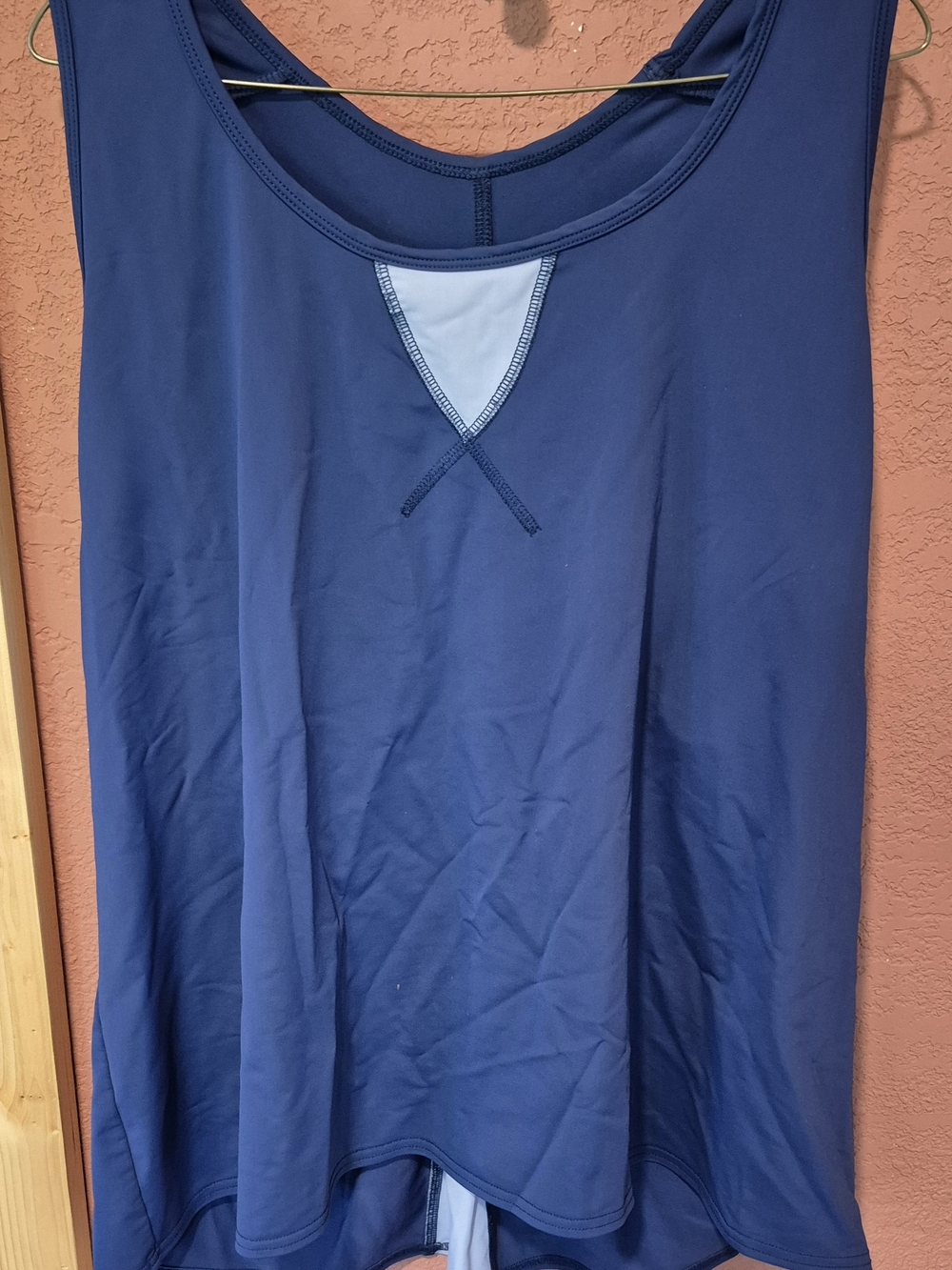 Women's Navy Blue Tank Top - Lightweight Scoop Neck